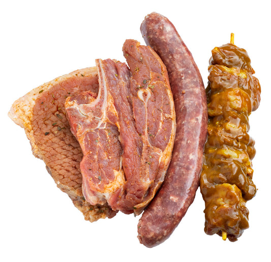 Braai Pakkie (Oukraal Wors/Ten Steak/Sosatie)